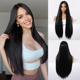 Classic Jet Black Sleek Straight Wig - MARKETPLACE - Milk & Honey Wigs