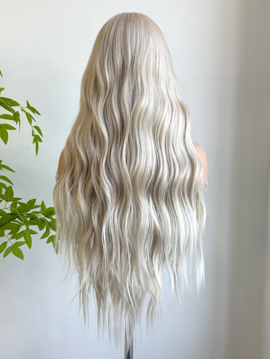 Cool Blonde Wavy 13x6 Lace Front Wig - MARKETPLACE - Milk &amp; Honey Wigs