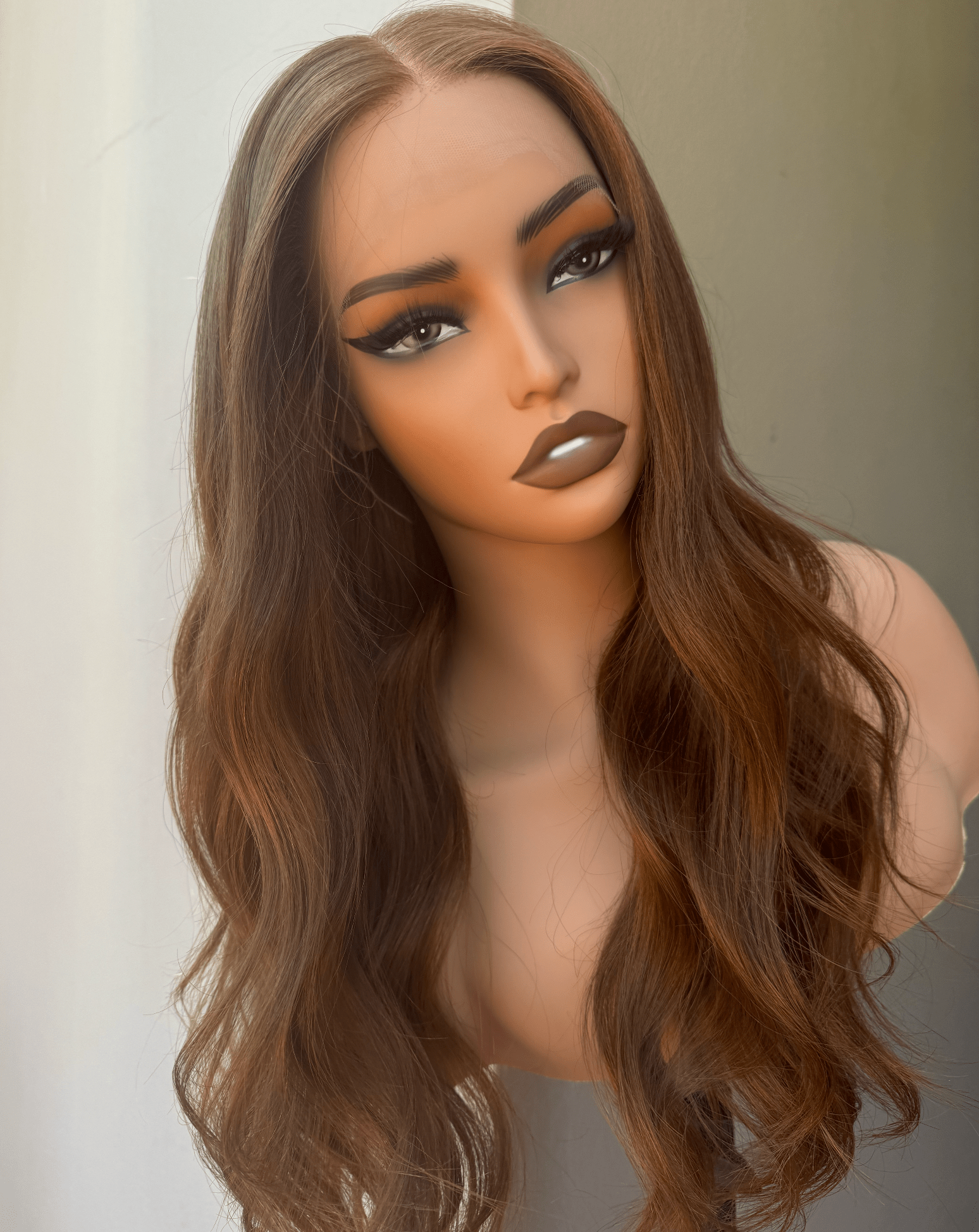 Copper 30 Human Hair Lace Front Wig - Milk &amp; Honey Wigs