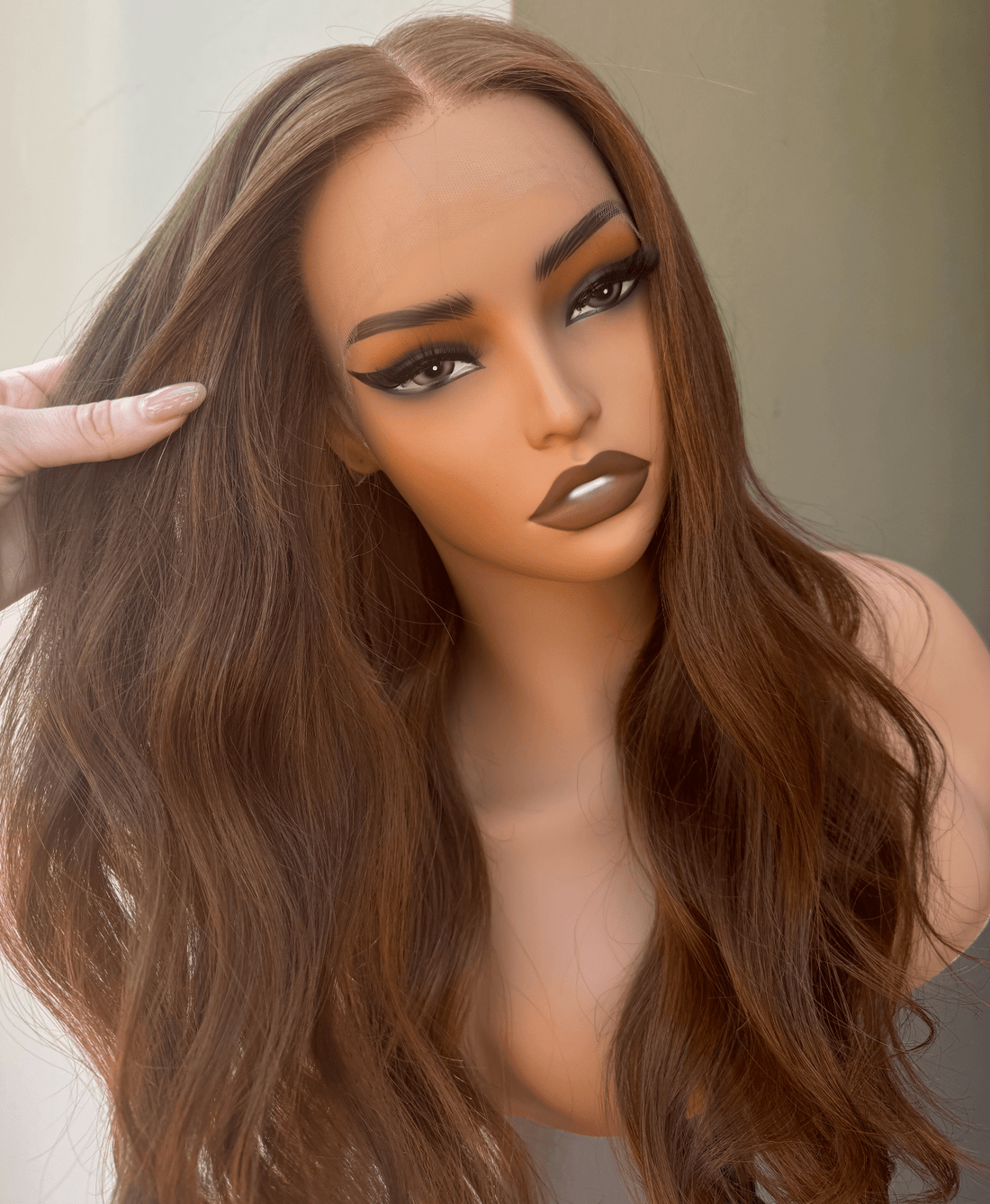 Copper 30 Human Hair Lace Front Wig - Milk &amp; Honey Wigs