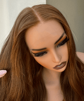 Copper 30 Human Hair Lace Front Wig - Milk & Honey Wigs