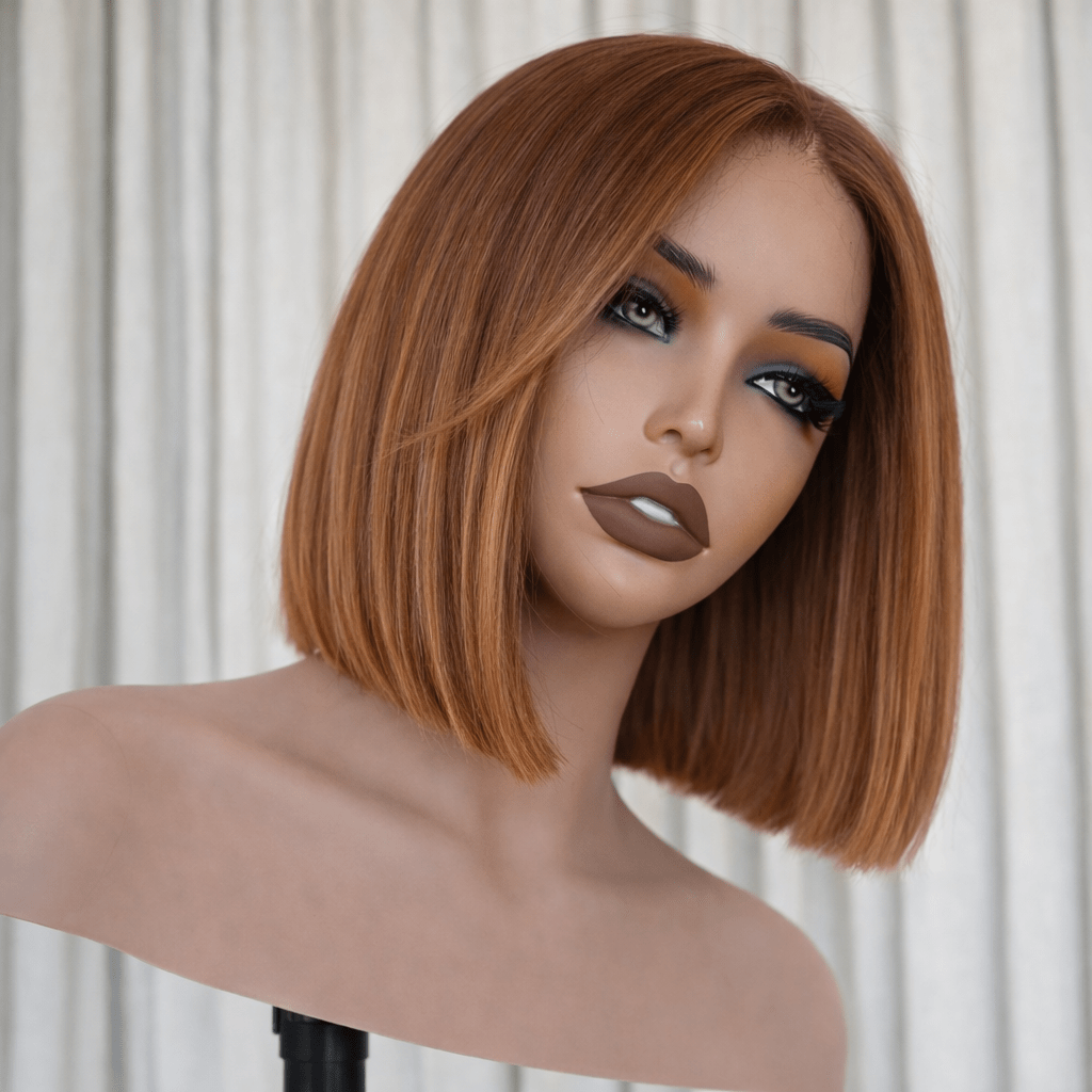 COPPER BOB - 30 - Human Hair Wig - Milk &amp; Honey Wigs