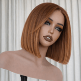 COPPER BOB - 30 - Human Hair Wig - Milk & Honey Wigs