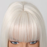Creamy Champaign White Short Platinum Bob Wig - MARKETPLACE - Milk & Honey Wigs