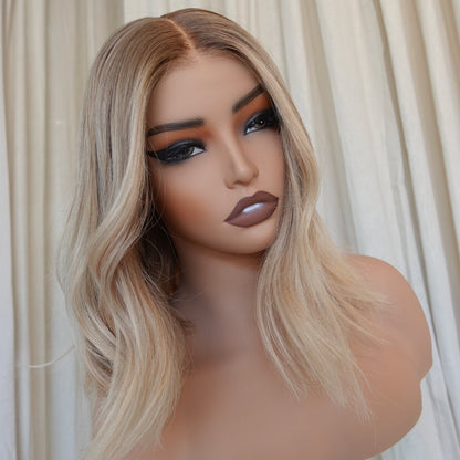 CUSTOM COLOUR 13 x 6 cap human hair lace front wig | Milk &amp; Honey Wigs