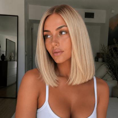 CUSTOM COLOUR medical cap human hair lace front wig | Milk &amp; Honey Wigs