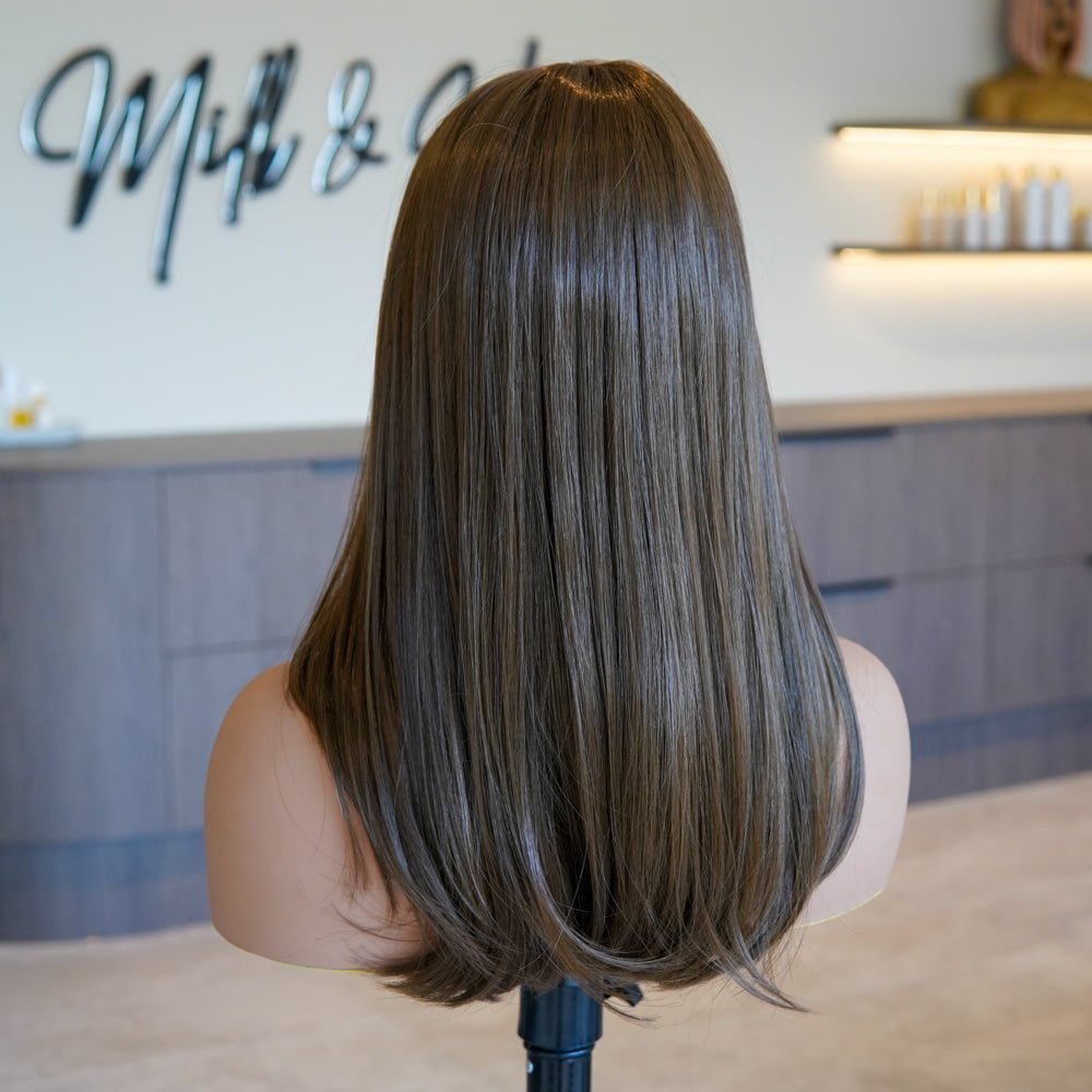 DAHLIA Silk Mono Top Lace Front Wig - Milk &amp; Honey Wigs