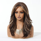 Dark Brown Blonde Highlights Wig - MARKETPLACE - Milk & Honey Wigs