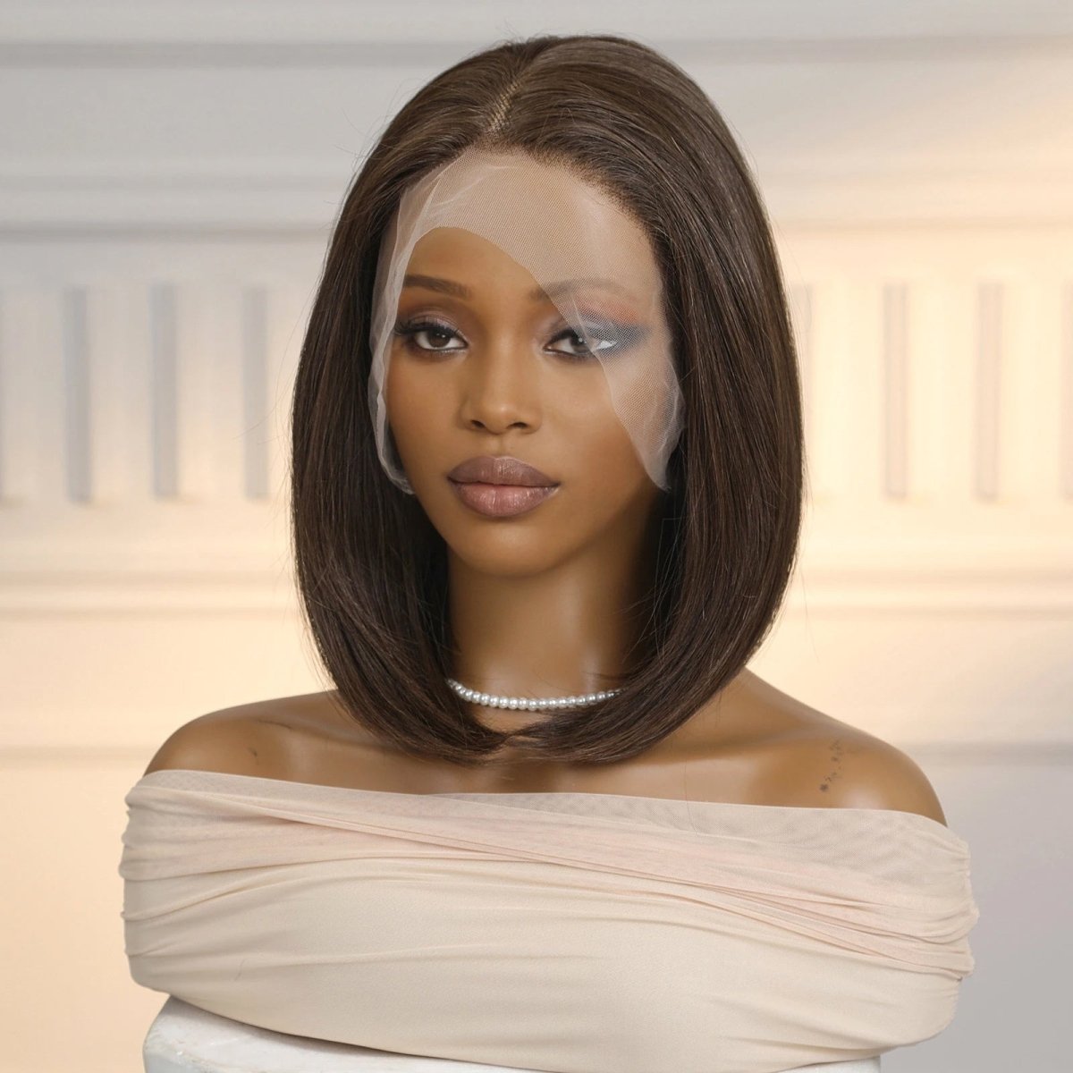 Dark Brown Bob 13x6 Lace Front Wig - MARKETPLACE - Milk &amp; Honey Wigs