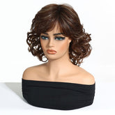 Dark Brown Curl Fringe Wig - MARKETPLACE - Milk & Honey Wigs