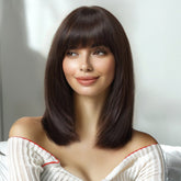Dark Brown Fringe Wig - MARKETPLACE - Milk & Honey Wigs