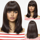 Dark Brown Fringe Wig - MARKETPLACE - Milk & Honey Wigs