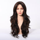 Dark Brown Wig Caramel Highlights Wig - MARKETPLACE - Milk & Honey Wigs