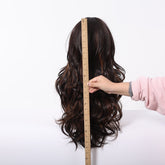 Dark Brown Wig Caramel Highlights Wig - MARKETPLACE - Milk & Honey Wigs