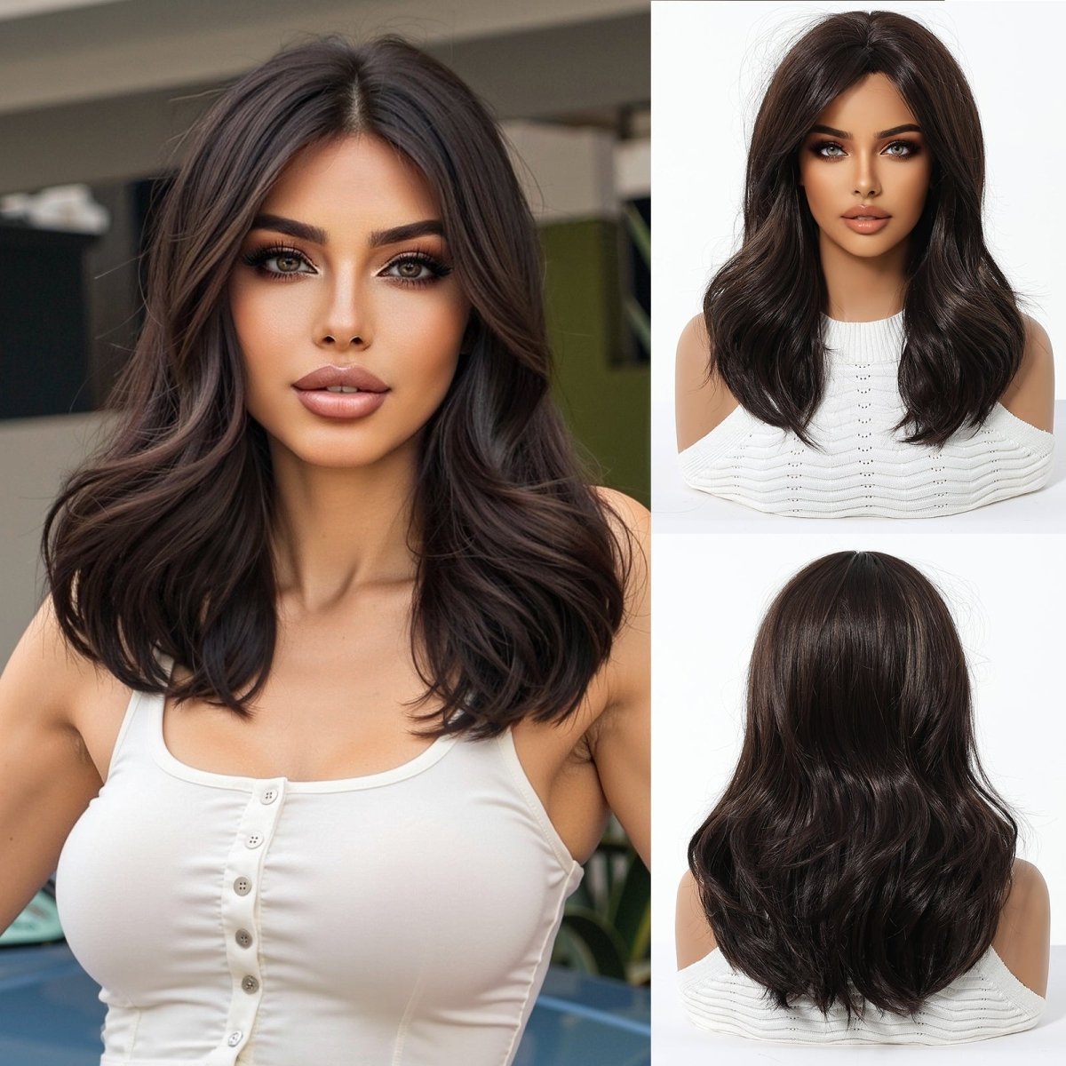 Dark Chocolate Brown Wig - MARKETPLACE - Milk &amp; Honey Wigs