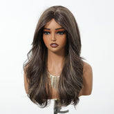 Dark Chocolate Brown with Honey Highlights Wig - MARKETPLACE - Milk & Honey Wigs