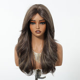 Dark Chocolate Brown with Honey Highlights Wig - MARKETPLACE - Milk & Honey Wigs
