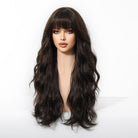 Dark Chocolate Wavy Wig with Full Fringe - MARKETPLACE - Milk & Honey Wigs