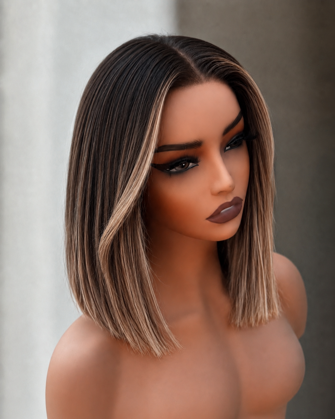 DOVE 14 INCH BOB - Ombre Bronde - Human Hair Wig