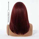 Deep Burgundy Red Layers Wig - MARKETPLACE - Milk & Honey Wigs