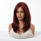 Deep Burgundy Red Layers Wig - MARKETPLACE - Milk & Honey Wigs