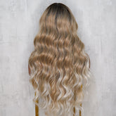 DELILAH Honey Ombre Blonde 13x6 30" Lace Front Wig - Milk & Honey Wigs