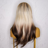 DOLLY Blonde to Dark Brown Ombre Lace Front Wig - Milk & Honey Wigs