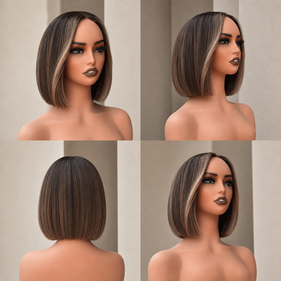 DOVE 10 INCH BOB - Ombre Bronde - Human Hair Wig