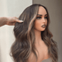 Dove Ombre Bronde Human Hair Lace Front Wig - Milk & Honey Wigs