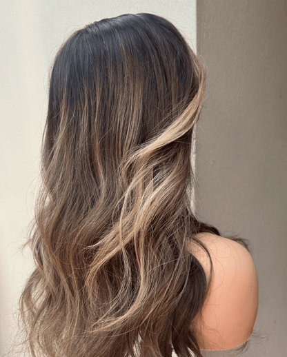 DOVE ombre bronde human hair lace front wig | Milk &amp; Honey Wigs