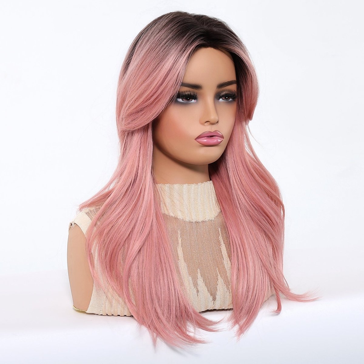 Dusty Rose Layered Wig - MARKETPLACE - Milk &amp; Honey Wigs