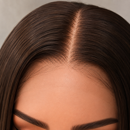 SOPHIE brown human hair lace front bob wig | Milk &amp; Honey Wigs