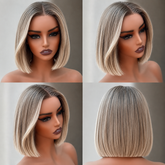 PAYTON lived in blonde human hair lace front bob wig | Milk & Honey Wigs