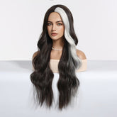 Ebony Waves with Front Platinum Highlights Wig - MARKETPLACE - Milk & Honey Wigs