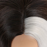 Ebony Waves with Front Platinum Highlights Wig - MARKETPLACE - Milk & Honey Wigs