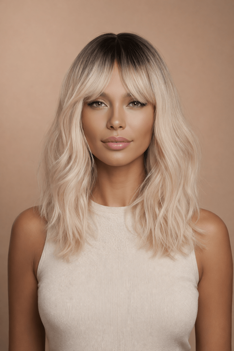 EDEN - Ombre Blonde - Fringe Wig - Milk &amp; Honey Wigs