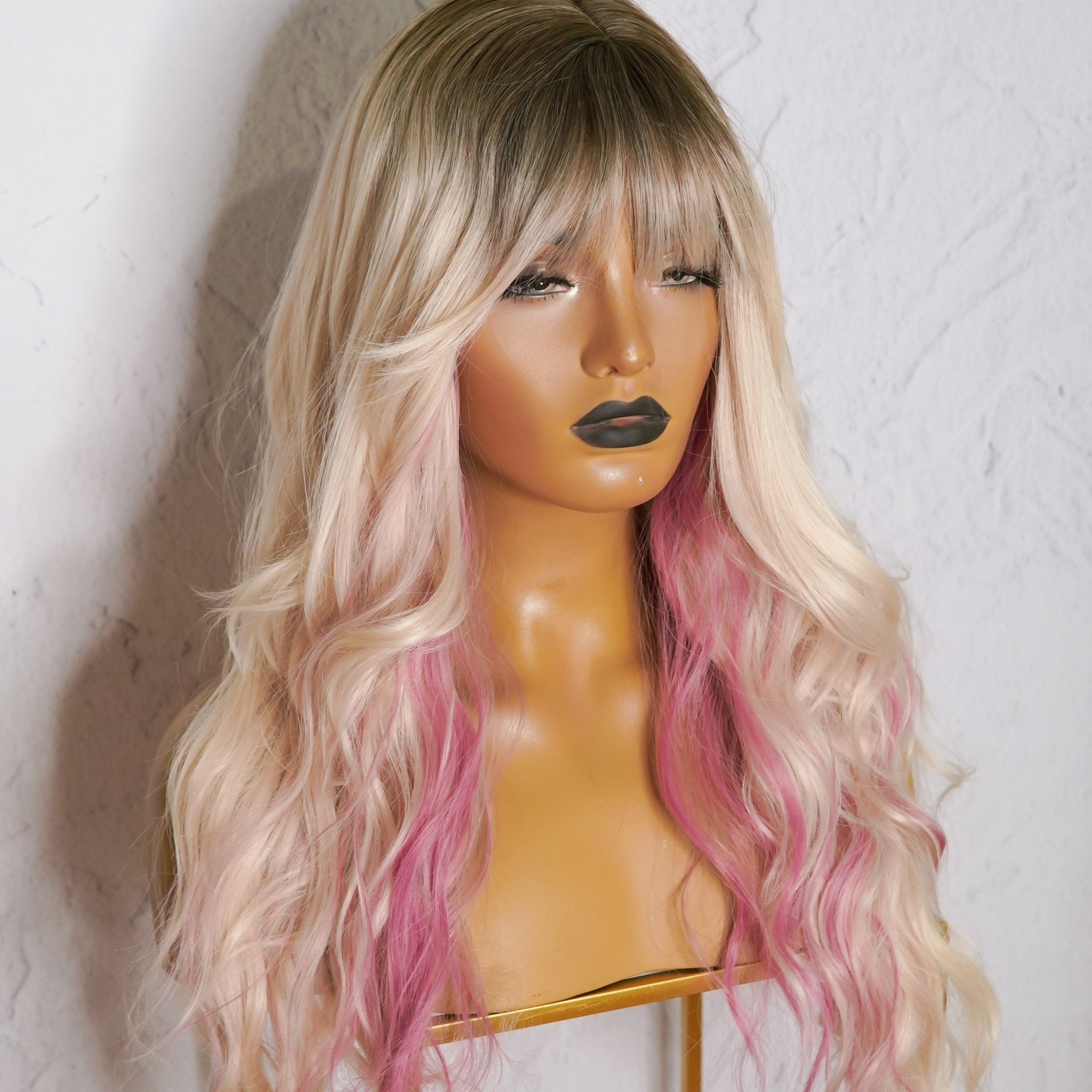 ELOWEN Mixed Pink 22" Fringe Wig - Milk & Honey Wigs