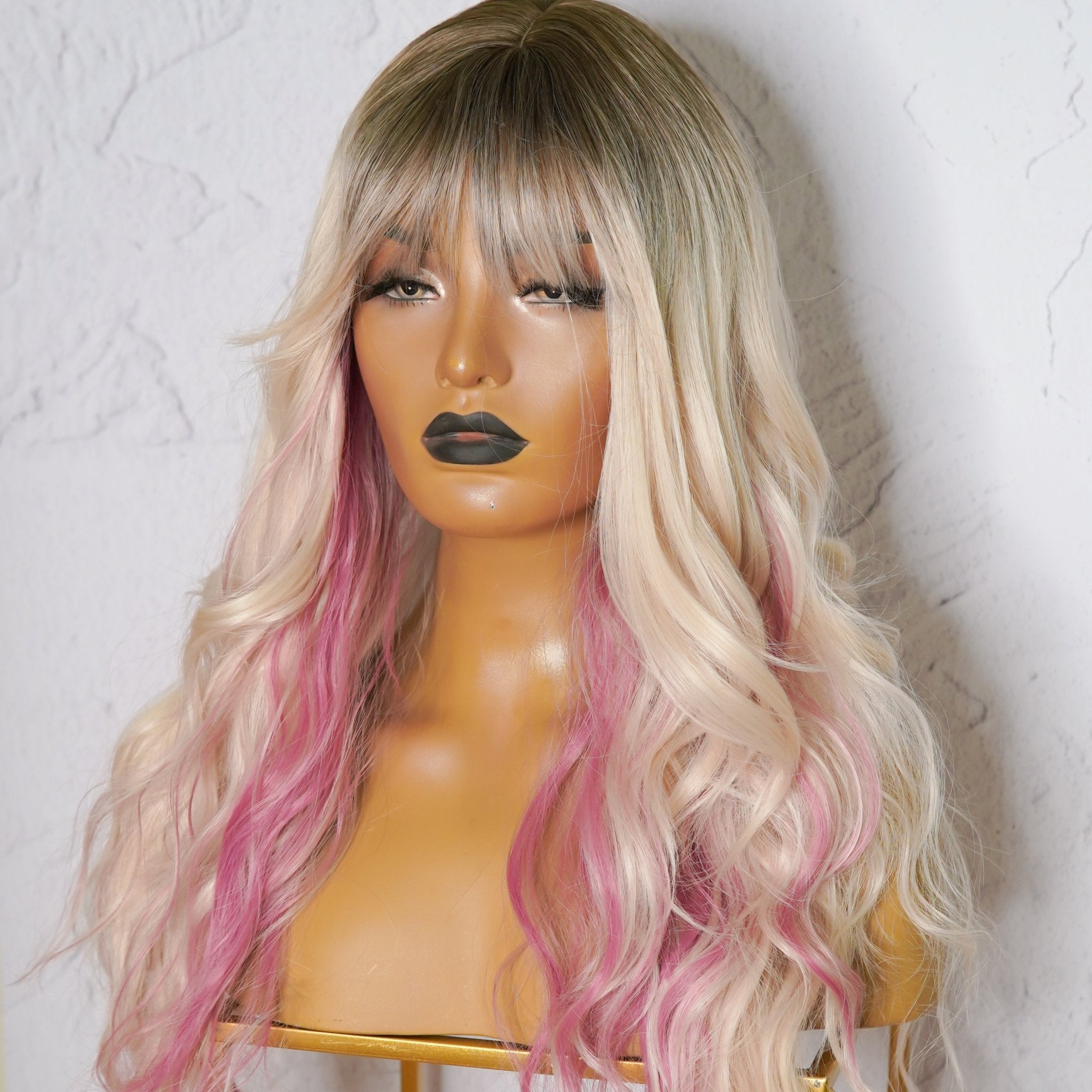 ELOWEN Mixed Pink 22" Fringe Wig - Milk & Honey Wigs