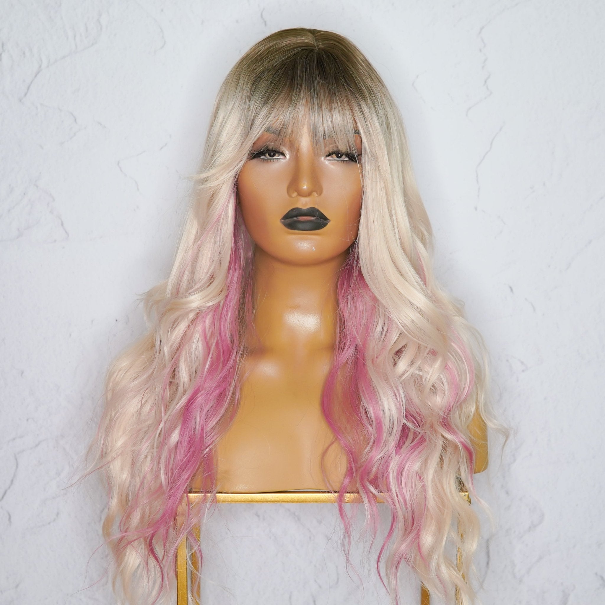 ELOWEN Mixed Pink 22" Fringe Wig - Milk & Honey Wigs