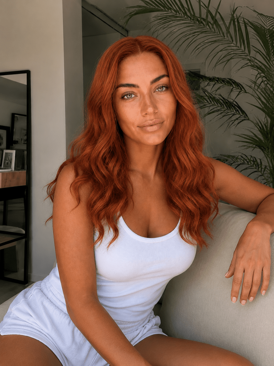 ERIKA - Ginger - Human Hair Wig - Milk &amp; Honey Wigs