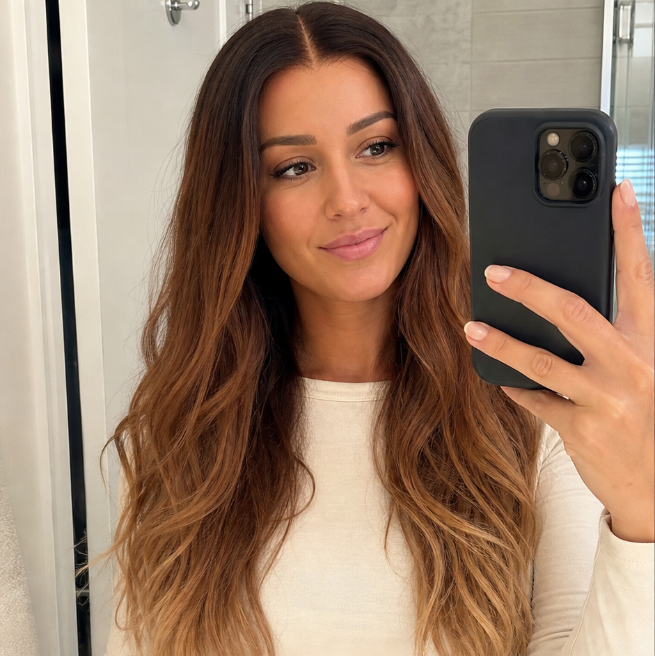 YOLANDA 22 INCH - Ombre Brown - Human Hair Wig