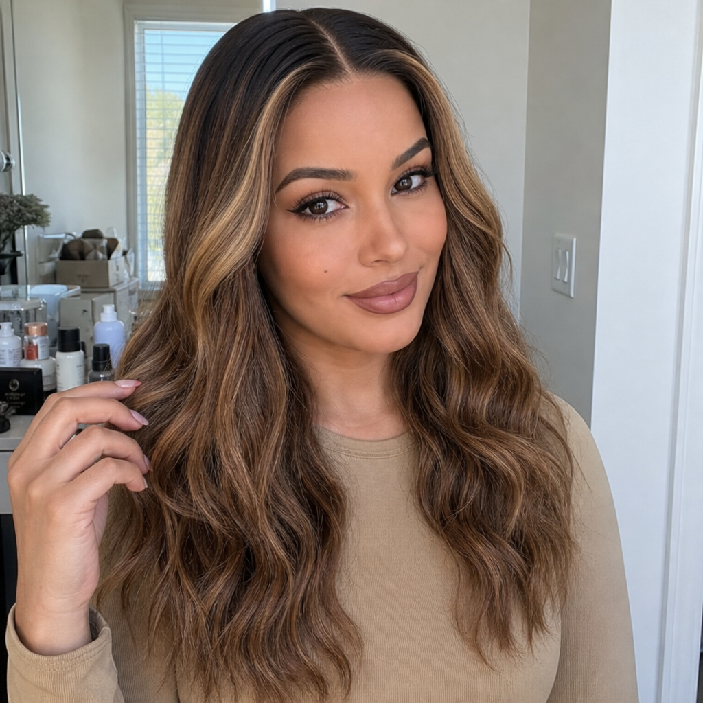 GEMIMA 18 INCH - Ombre Brown - Human Hair Wig