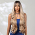 Extra Long Caramel Blonde With Root Wavy Fringe Wig - MARKETPLACE - Milk & Honey Wigs