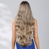 Extra Long Dark Blonde Wavy Fringe Wig - MARKETPLACE - Milk & Honey Wigs
