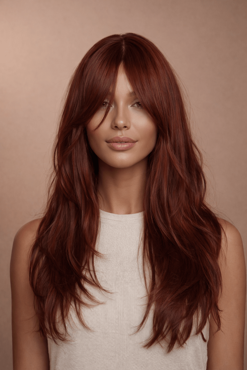 FALLON - Red - Fringe Wig - Milk &amp; Honey Wigs