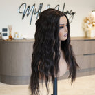 FAYE Dark Brown 22" Lace Front Wig - Milk & Honey Wigs