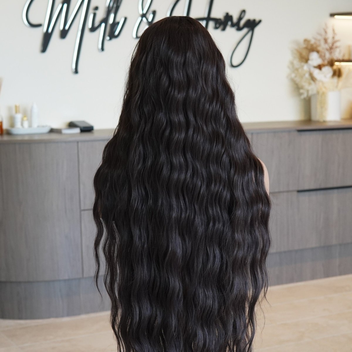 FAYE Dark Brown 36" Lace Front Wig - Milk & Honey Wigs