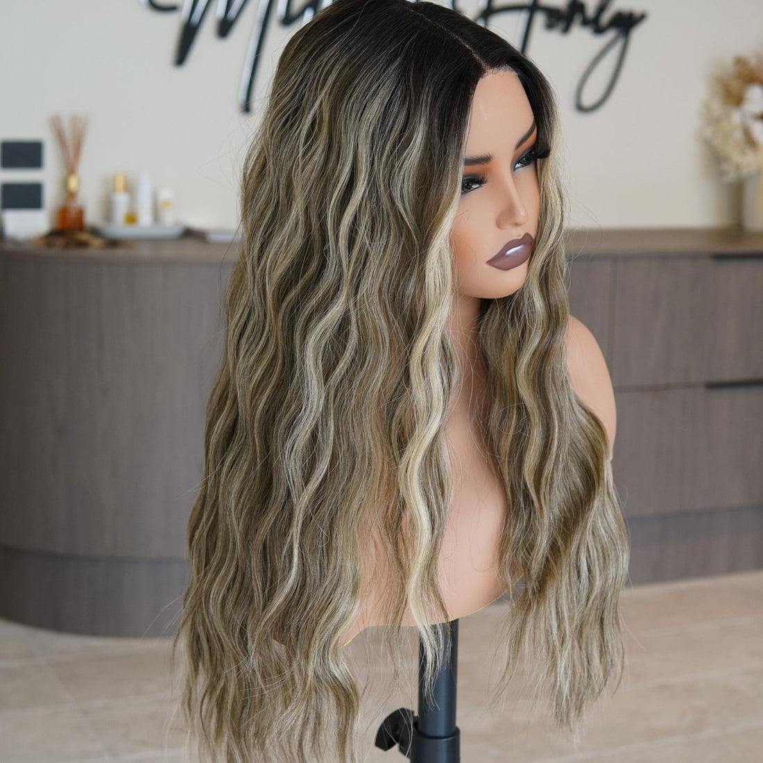 FAYE Mocha 22&quot; Lace Front Wig - Milk &amp; Honey Wigs