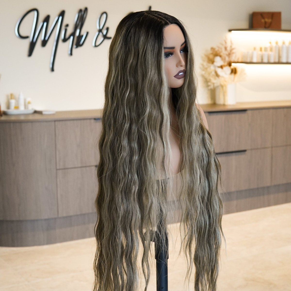 FAYE Mocha 36" Lace Front Wig - Milk & Honey Wigs