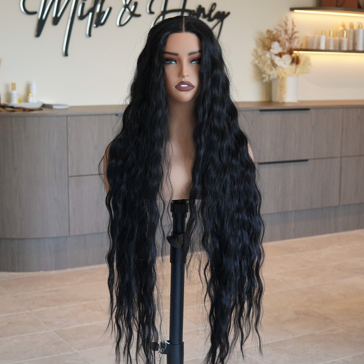 FAYE Natural Black 36" Lace Front Wig - Milk &amp; Honey Wigs